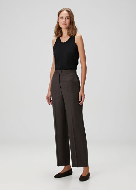 Brown Wool Pants