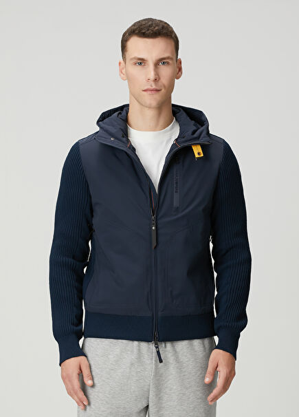 California Navy Hooded Jacket