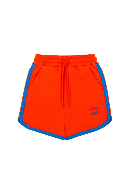 Orange Piping Boys' Shorts