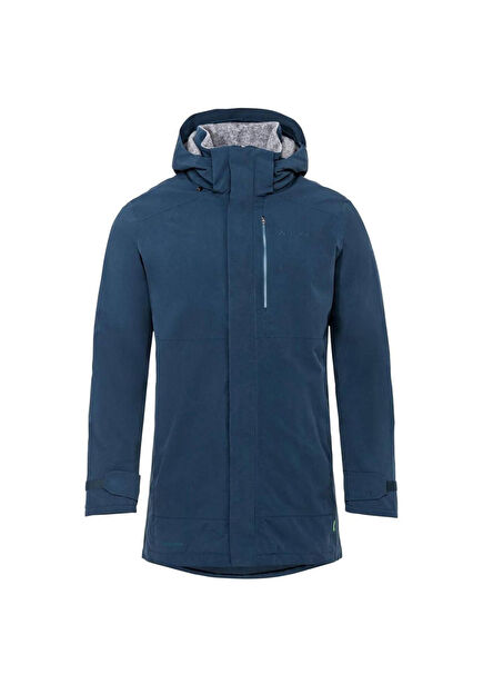 Idris Wool II Men's Blue Hooded Outdoor Parka