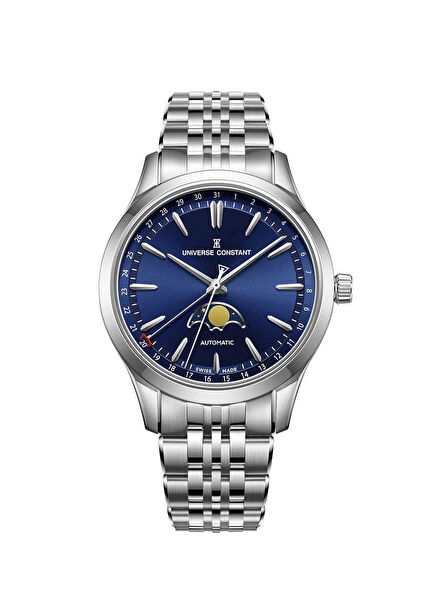 UC3191 Metalik Gri Çelik Erkek Kol Saati