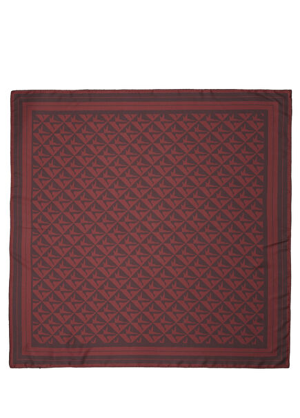 Monogram Burgundy Scarf