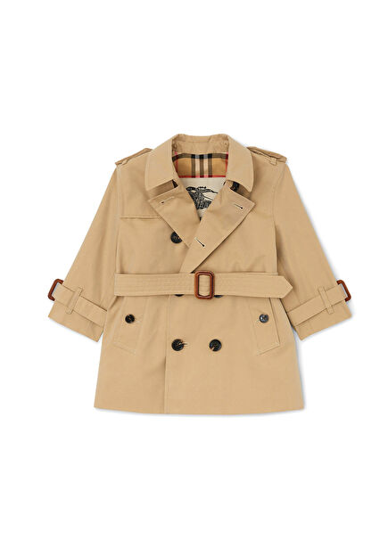 Mayfair Gabardine Bej Unisex Çocuk Trençkot