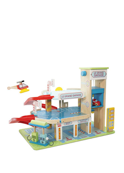 Wooden Multicolored Le Grand Garage