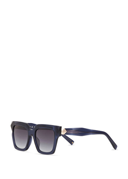 HM 1698 C4 Navy Blue Acetate Women's Sunglasses