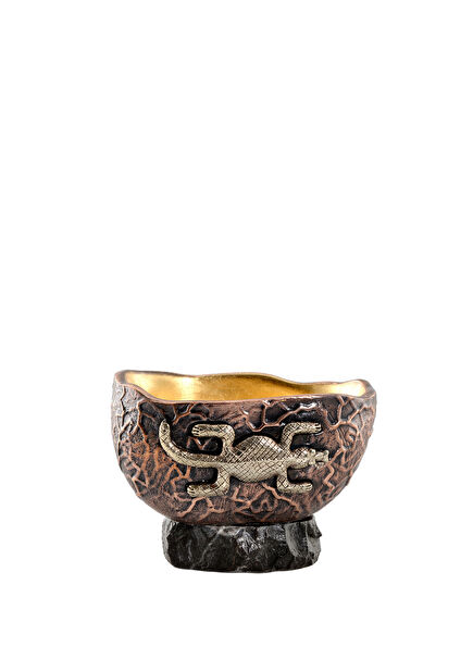 Keller Black Small Marble Decorative Bowl