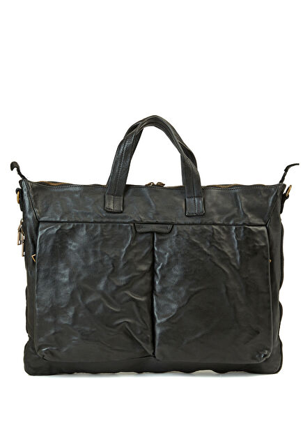 Helmet Siyah Erkek Deri Çanta