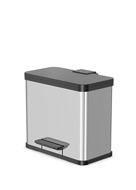 Stainless Steel Silver Trash Bin