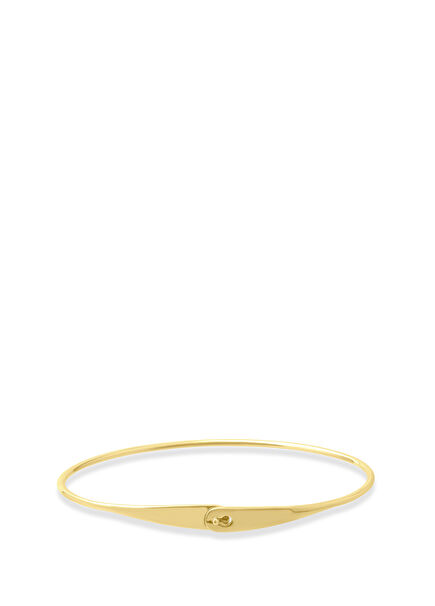 Çengelli Kelepçe 14 Ayar Altın Unisex Bileklik