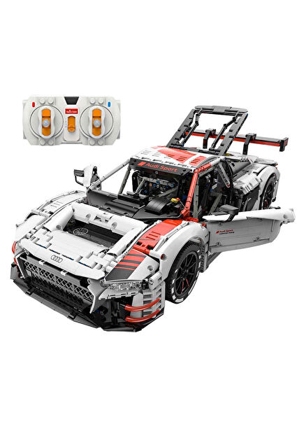 1:8 Audi R8 LMS GT3 3322 Parça USB Şarjlı Uzaktan Kumandalı Model Araba Yapım Seti
