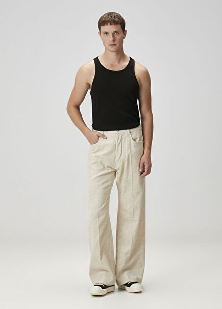 Off-White Velvet Trousers