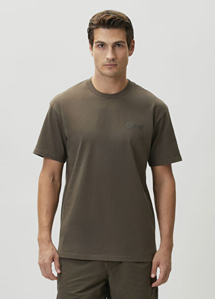 Khaki Logo Patch T-shirt