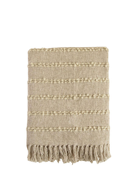 Cecilia Natural Sofa Shawl 130 x 170 cm