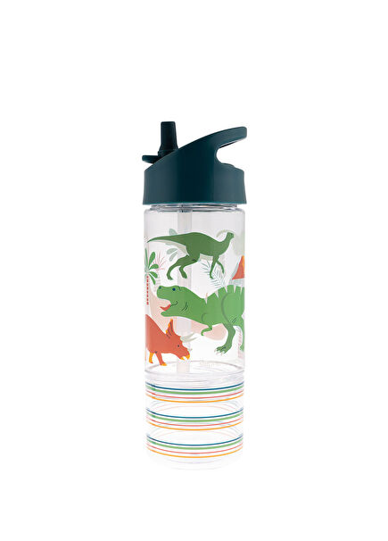 Dinozor Desenli Atıştırmalık Bölmeli Erkek Çocuk Suluk 350 ml