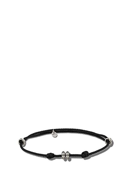 The Ruplets Keke Siyah Erkek Gümüş Bileklik