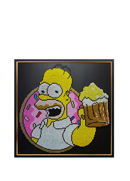 P.j. Ahşap Üzerine Akrilik Boyanmış 9555 Adet Vidalı Resim 130 x 132 cm