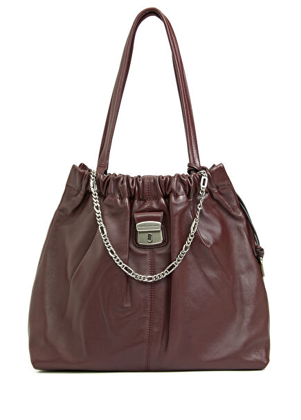 Cristina Tote Bordo Kadın Deri Alışveriş Çantası