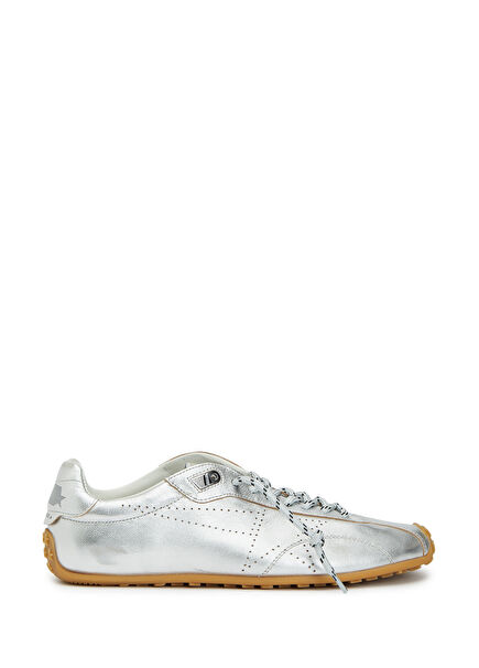 Running Marathon Speed Silver Kadın Deri Sneaker