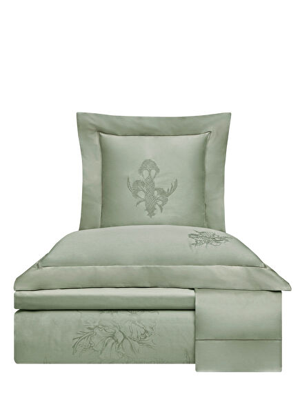 Rina Khaki Cotton Jacquard King Size Duvet Cover Set 240 x 220 cm
