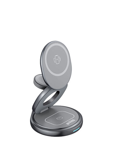 P-W27 3 in 1 Kablosuz Şarj İstasyonu 15W