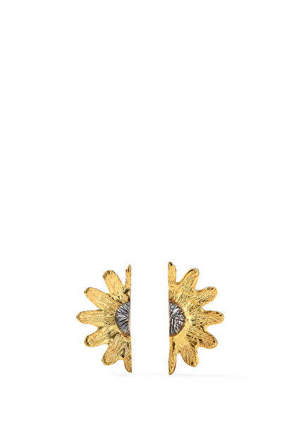 Half Camila Women's Gold-Plated Silver Earrings