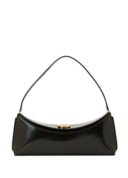 The Ovalo Siyah Kadın Deri Çanta