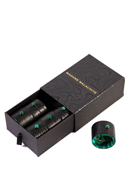 Out of Africa 6li Malahit Taşlı Peçete Yüzüğü