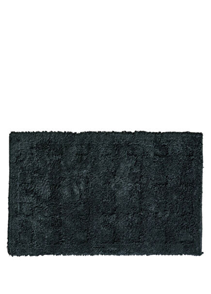 Karin Black Cotton Bath Mat 60 x 100 cm