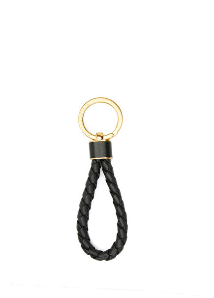 Black Leather Keychain