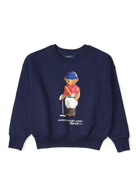 Polo Bear Navy Blue Girl Sweatshirt