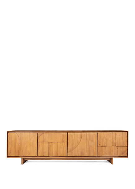 Ace Fnp Rustic 4-Door Wooden Sideboard