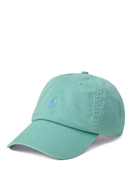 Green Logo Embroidered Men's Cap