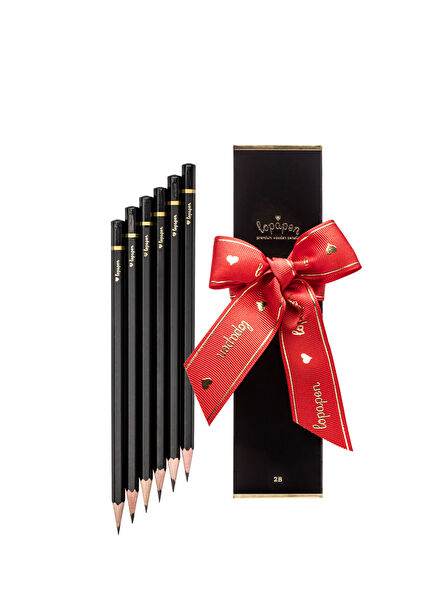 6'lı Siyah 2B Kurşun Kalem Seti