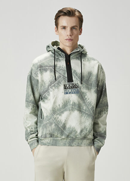 Tora Tie-Dye Patterned Hooded Sweatshirt