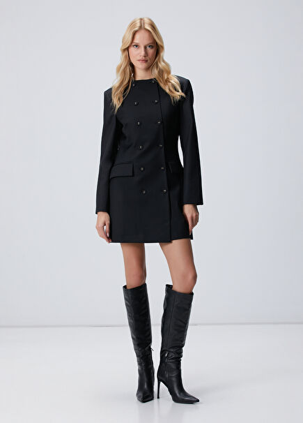 Black Wool Dress
