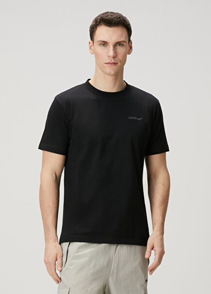 Black Logo Embroidered T-Shirt