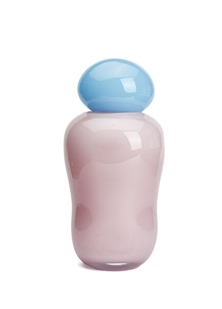 Bon Bon Medi Pink Blue Glass Object