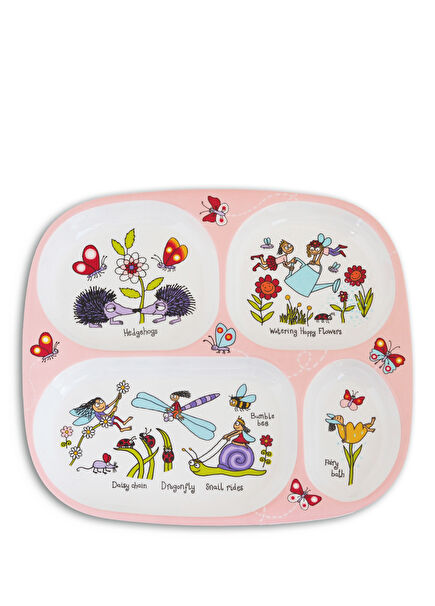 Secret Garden Bölmeli Melamin Tabak