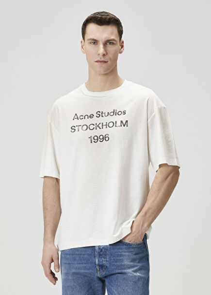 Beyaz Organik Pamuk T-shirt