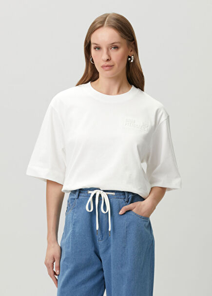 Jiana White Logo T-Shirt