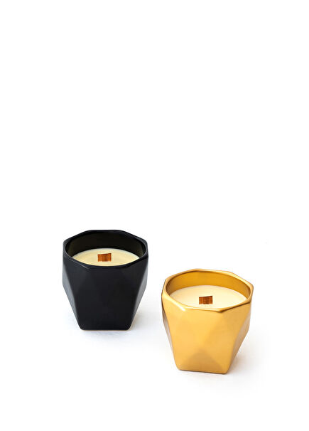Moi Gold Luxury Candle Floral and Moi Black Luxury Candle Spicy Woody