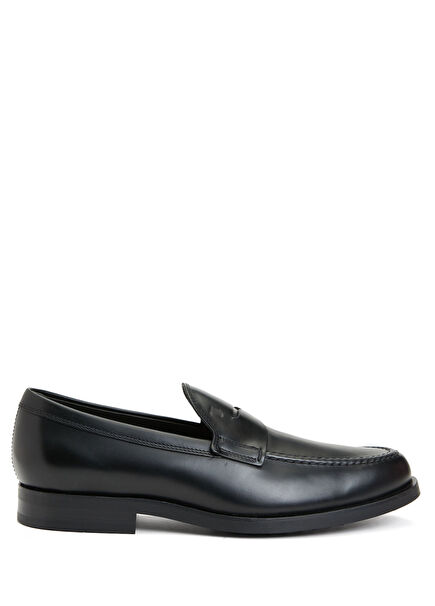 Black Men's Leather Loafer