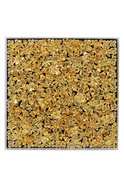 Gold Flower Çerçeveli Tablo