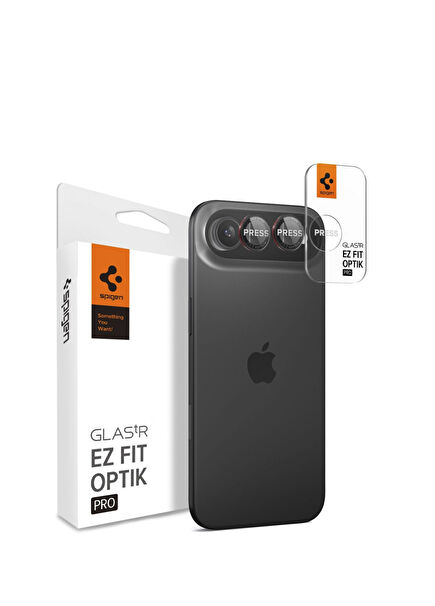 iPhone 17 Air Kolay Kurulum GLAS.tR EZ Fit Optik Pro L-Serisi 2'li Kamera Lens Camı Koruyucu