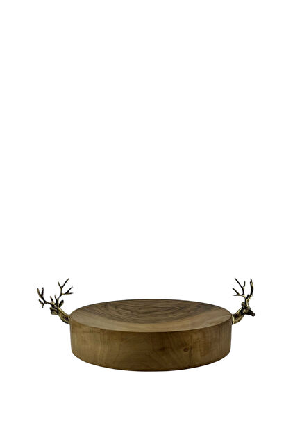 Büyük Geyikli Ahşap Sunumluk