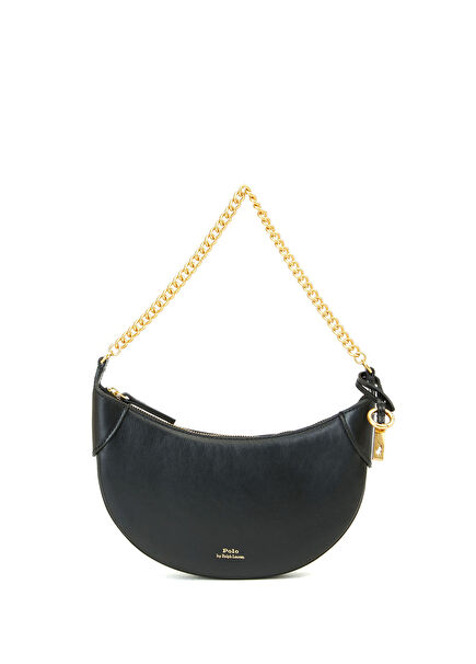 Polo ID Mini Siyah Kadın Deri Çapraz Çanta