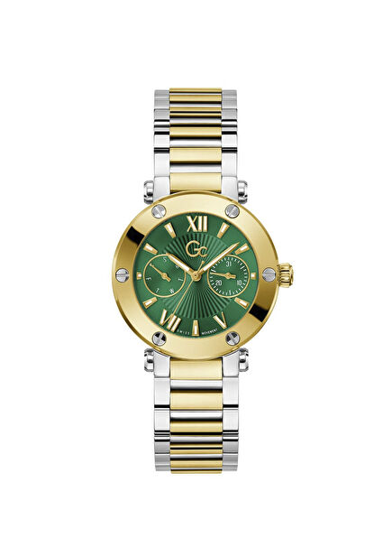 GCZ48003L6MF Gold Metallic Grey Steel Women's Watch