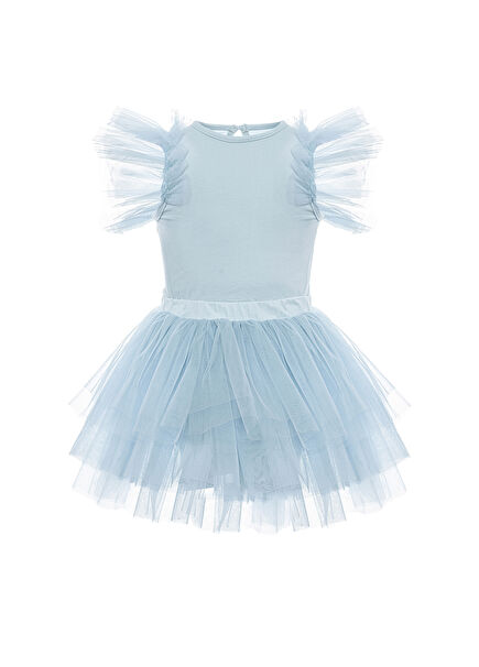 Blue Bodysuit & Tutu Skirt Girls' Set of 2