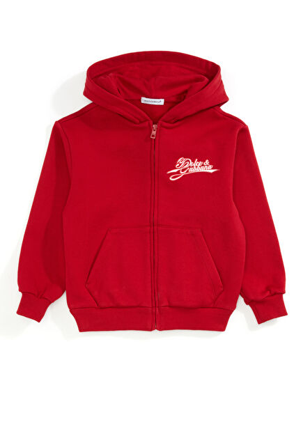 Red Hooded Boys' Sweatshirt
