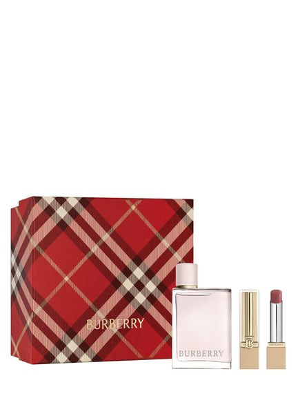 Her EDP 50 ml Parfüm + Brit Shine Lipstick 606 Rose Petal Kadın Parfüm Makyaj ve Parfüm Seti